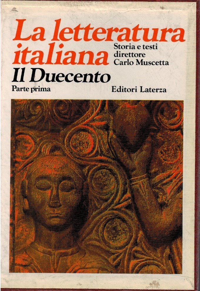 La letteratura italiana. Il duecento parte prima