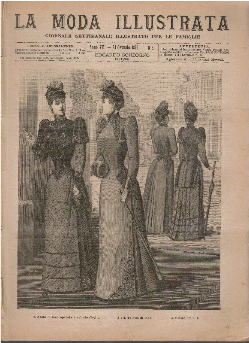 La moda illustrata. Giornale settimanale illustrato per le famiglie N.3