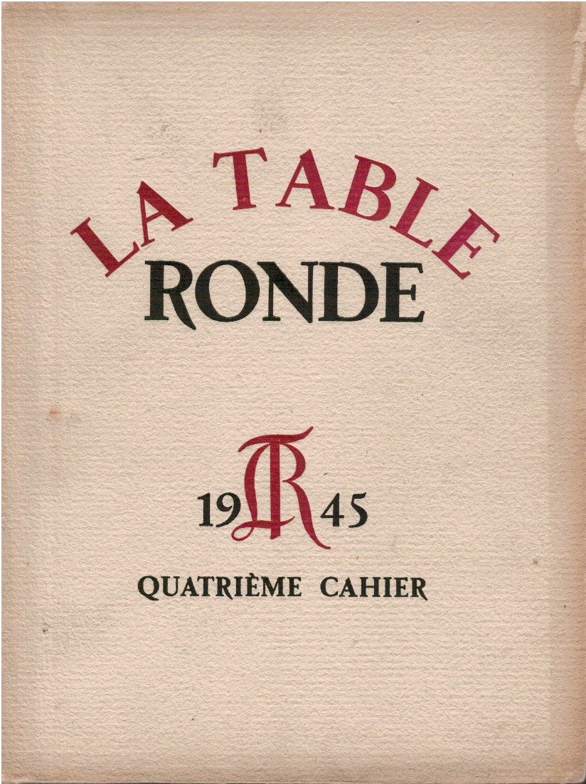 La Table Ronde. Quatrième cahier