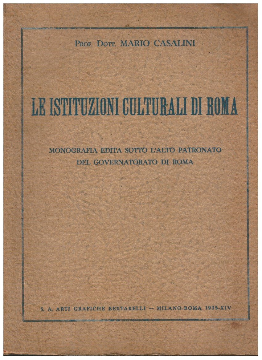 Le istituzioni culturali di Roma