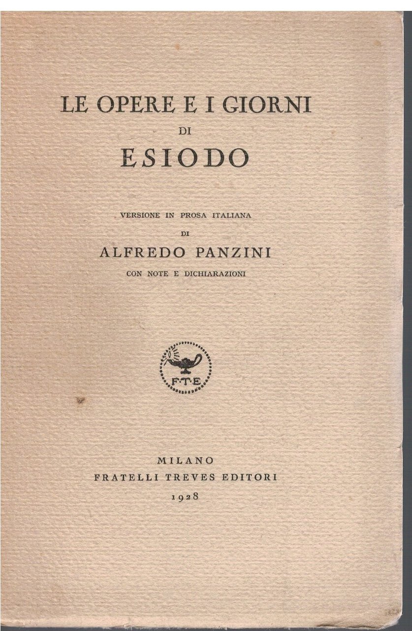 Le opere e i giorni di Esiodo