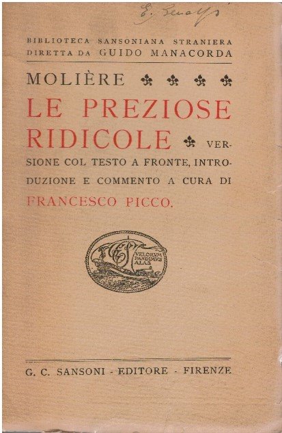 Le preziose ridicole. Versione col testo a fronte, introduzione e …