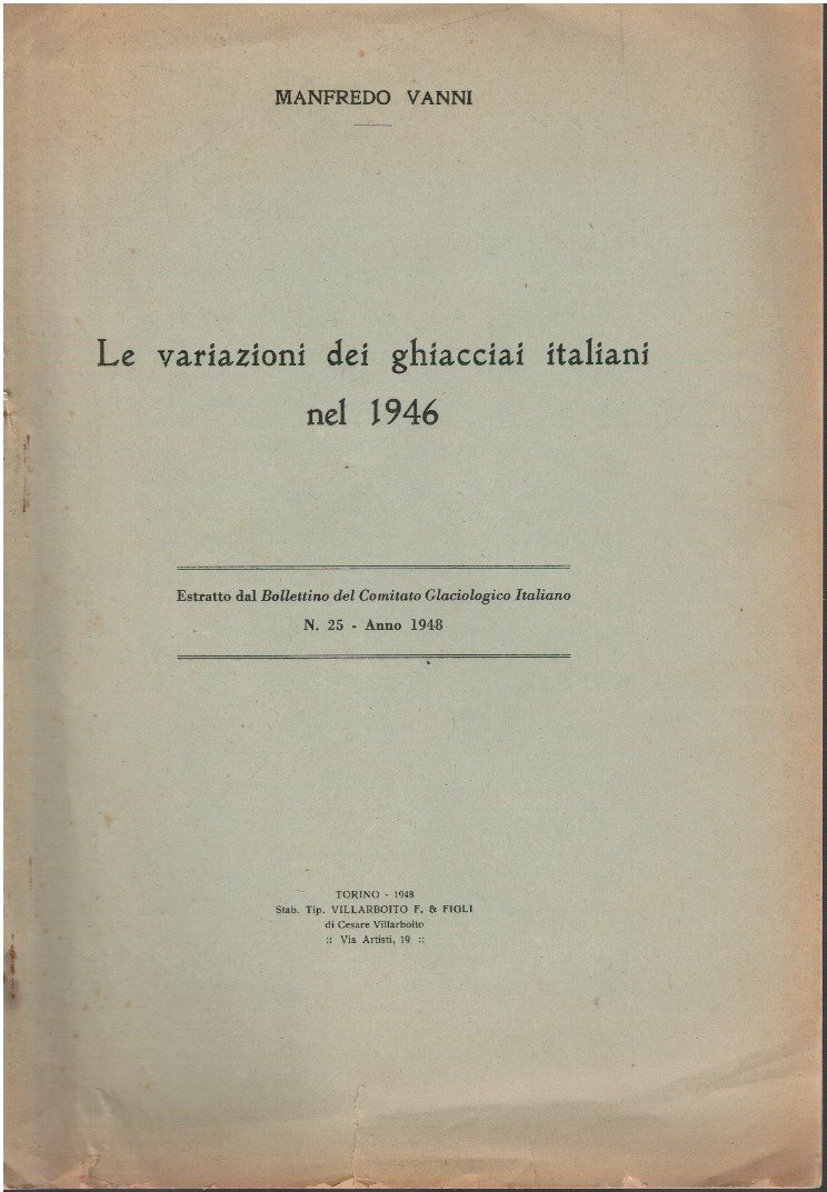 Le variazioni dei ghiacciai italiani nel 1946
