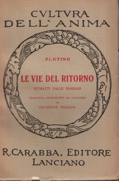 Le vie del ritorno estratti dalle Enneadi