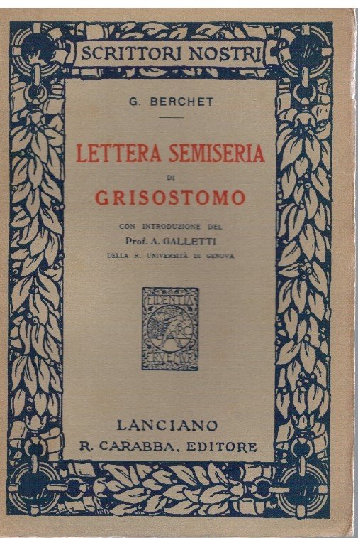 Lettera semiseria di Grisostomo