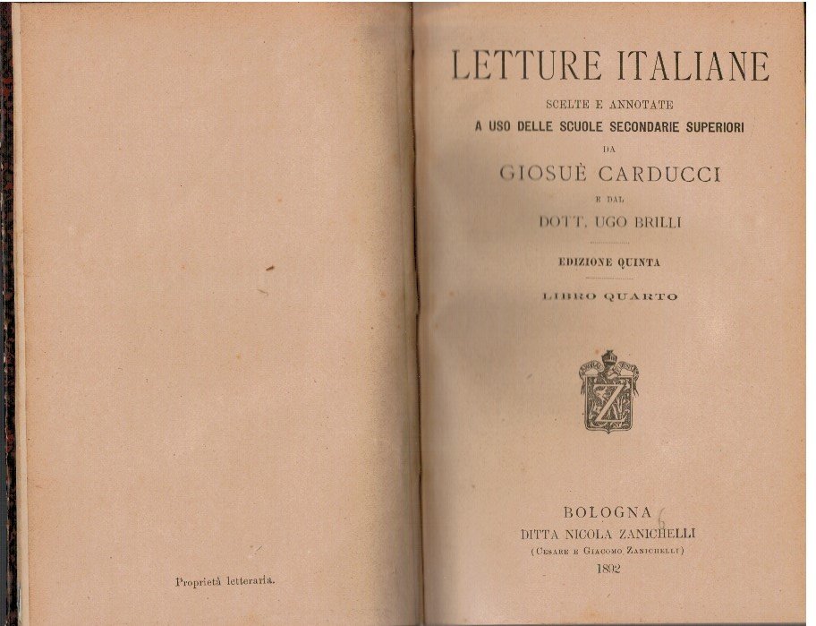 Letture italiane libro quarto