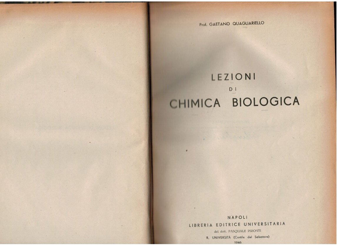 Lezioni di chimica biologica