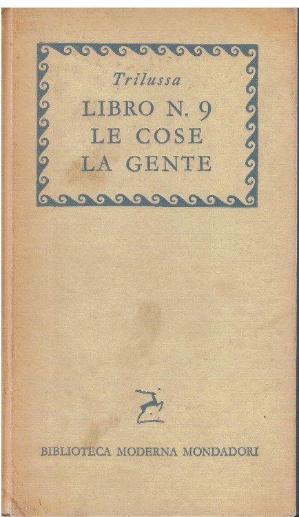 Libro N. 9 Le cose La gente