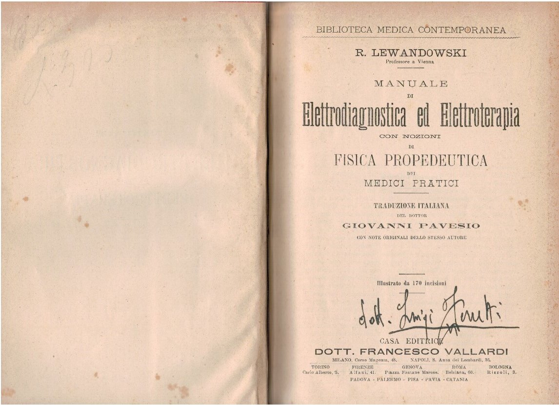 Manuale di elettrodiagnostica ed elettroterapia con nozioni di fisica propedeutica