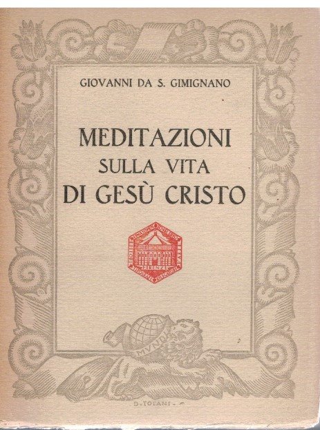 Meditazioni sulla vita di Gesù Cristo