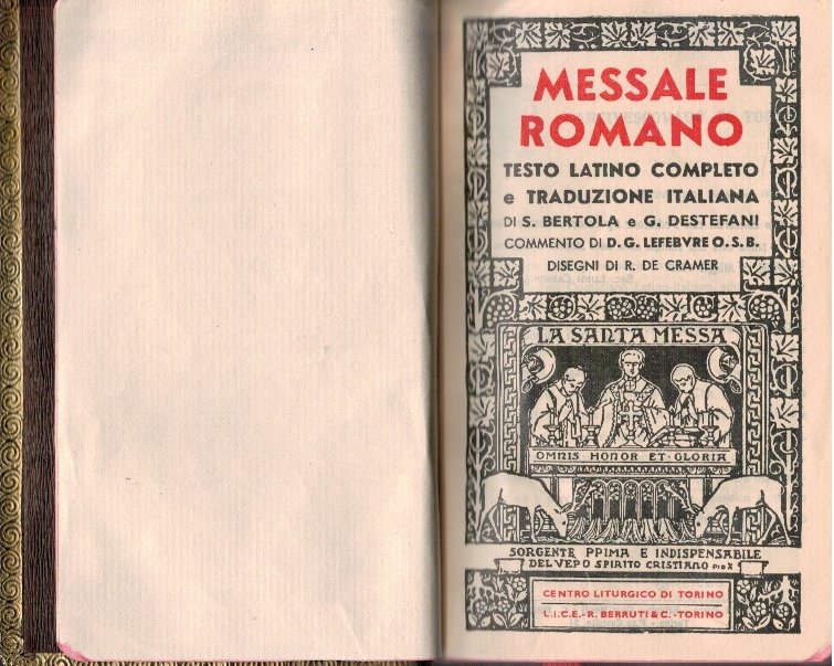 Messale romano testo latino completo e traduzione italiana | Immagine principale