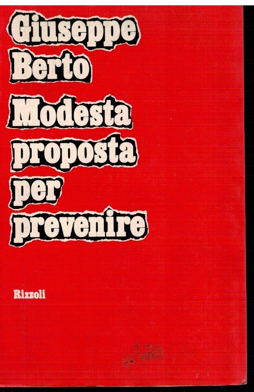 Modesta proposta per prevenire