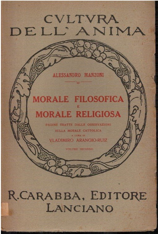 Morale filosofica e morale religiosa volume secondo
