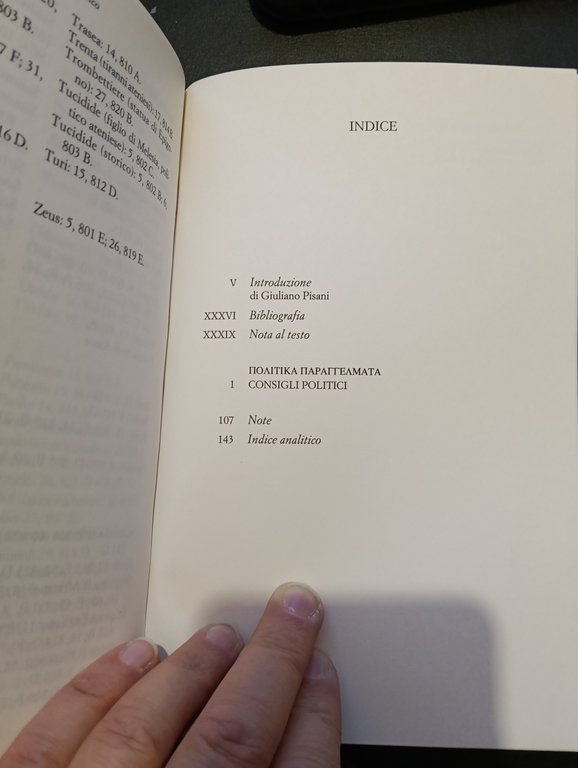 Moralia consigli politici