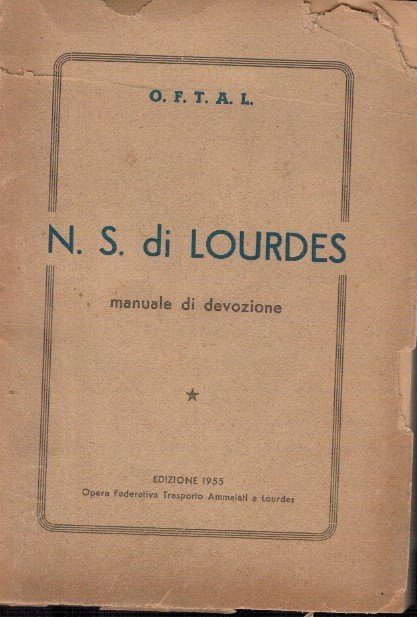 N.S. di Lourdes manuale di devozione