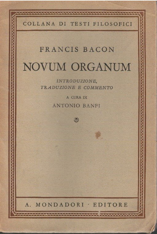 Novum organum. Introduzione, traduzione e commento a cura di Antonio … | Immagine principale