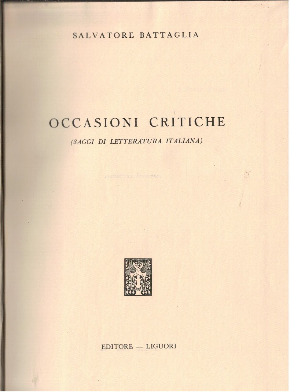 Occasioni critiche