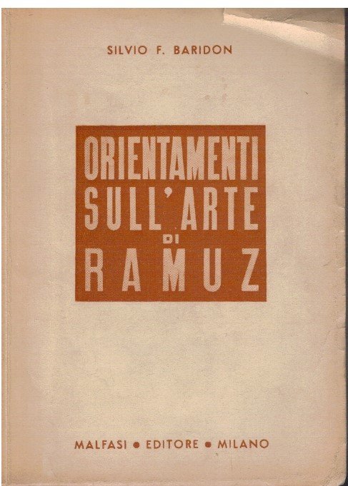 Orientamenti sull'arte di Ramuz