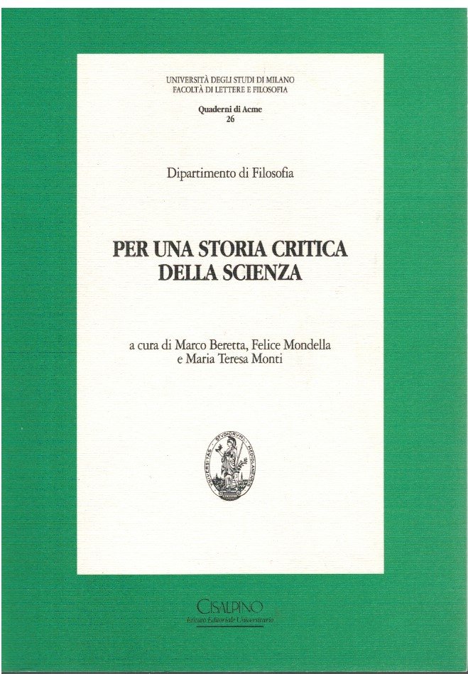 Per una storia critica della scienza