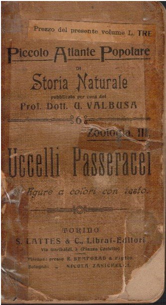 Piccolo atlante popolare di storia naturale. Uccelli passeracei