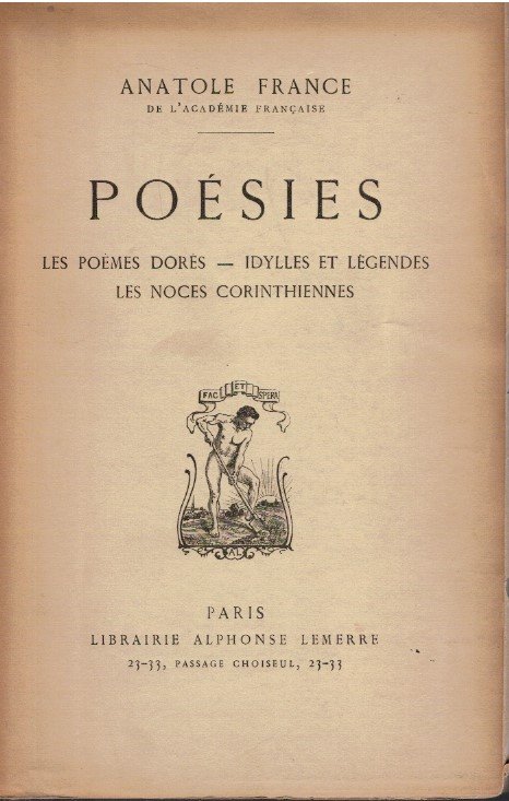 Poésies les poemes dores