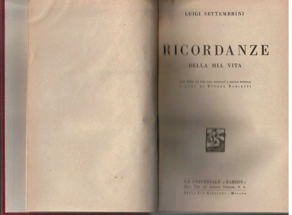 Ricordanze della mia vita