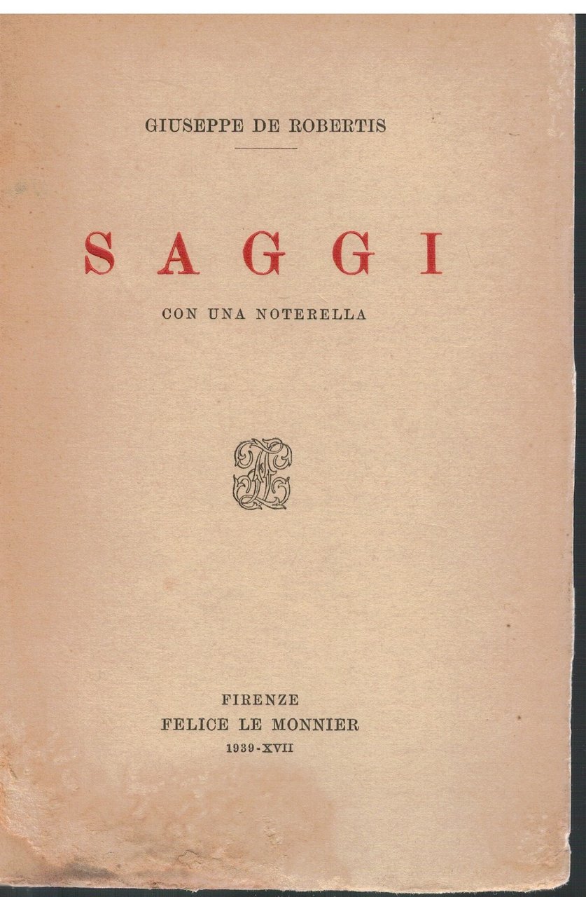 Saggi con una notarella