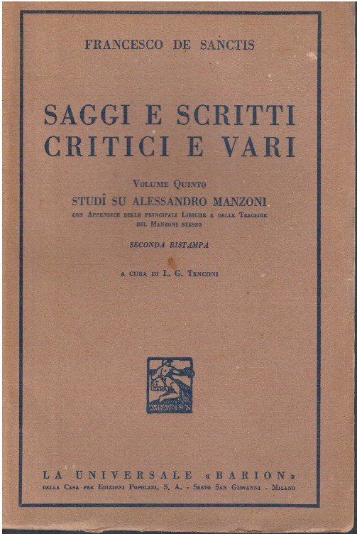 Saggi e scritti critici e vari volume quinto studi su …