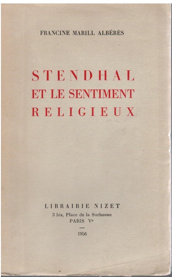 Stendhal et le sentiment religieux