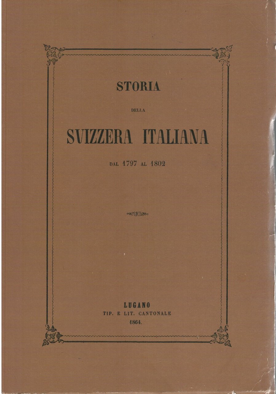 Storia della Svizzera italiana dal 1797 al 1802 | Immagine principale