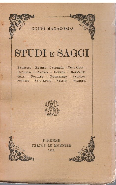 Studi e saggi