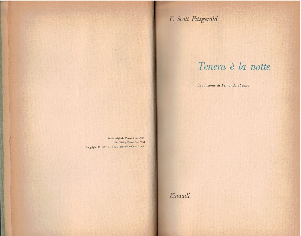 Tenera è la notte | Immagine principale