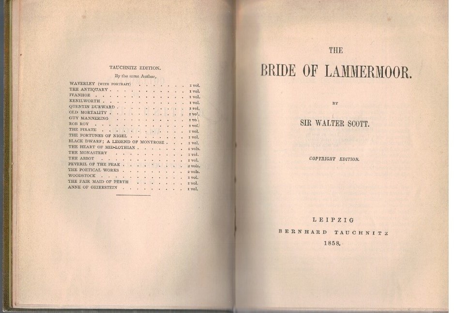 The bride of Lammermoor