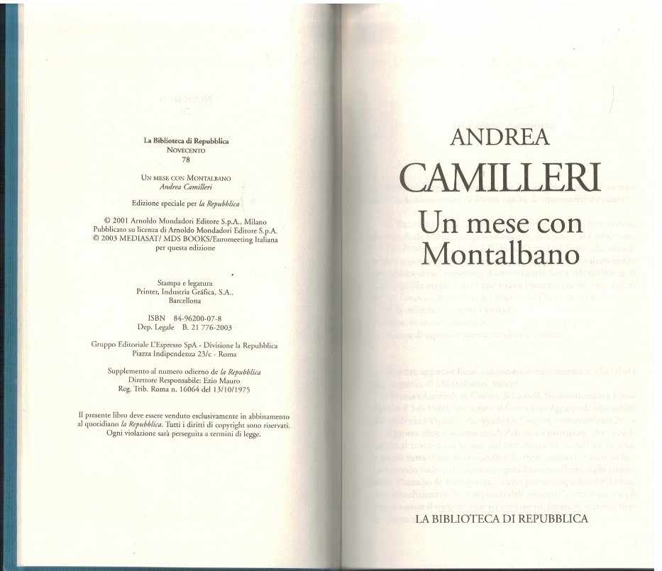 Un mese con Montalbano