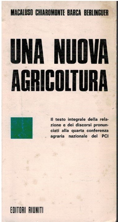 Una nuova agricoltura