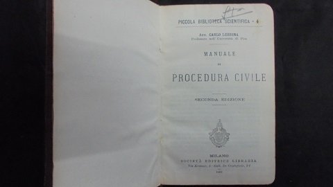 MANUALE DI PROCEDURA CIVILE Seconda edizione.