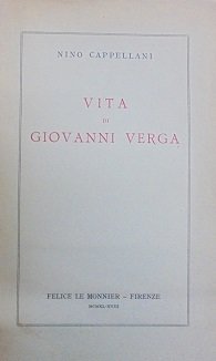 VITA DI GIOVANNI VERGA