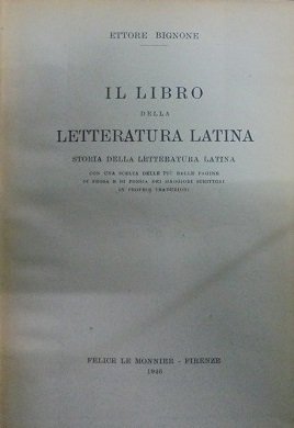 IL LIBRO DELLA LETTERATURA LATINA Storia della letteratura Latina con …