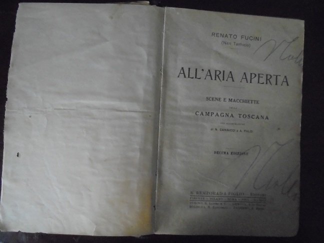 ALL`ARIA APERTA Scene e macchiette della campagna Toscana.