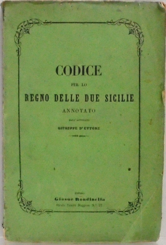 CODICE PER LO REGNO DELLE DUE SICILIE MESSO IN CONFRONTO … | Immagine principale