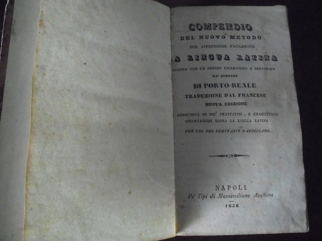 COMPENDIO DEL NUOVO METODO PER APPRENDERE FACILMENTE LA LINGUA LATINA | Immagine principale