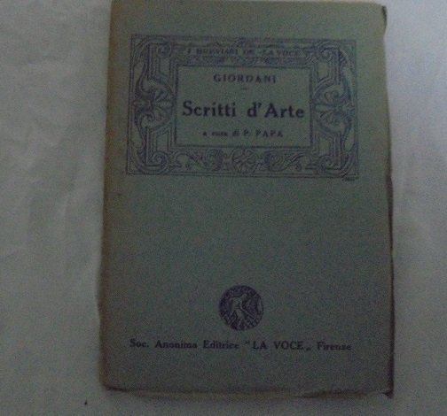 DAGLI SCRITTI D`ARTE | Immagine principale