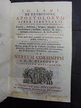 DE ERUDITIONE APOSTOLORUM LIBER SINGULARIS IN QUO MULTA, QUAE PRIMITIVORUM …