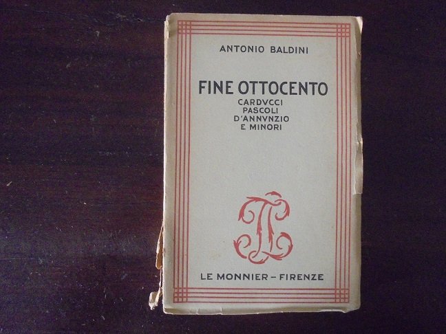 FINE OTTOCENTO CARDUCCI, PASCOLI, D`ANNUNZIO E MINORI