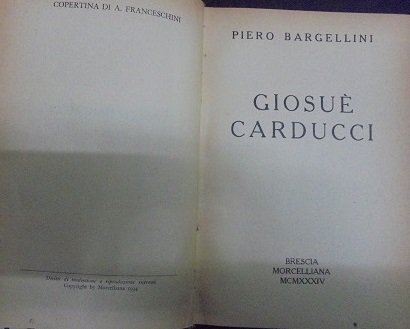 GIOSUE` CARDUCCI