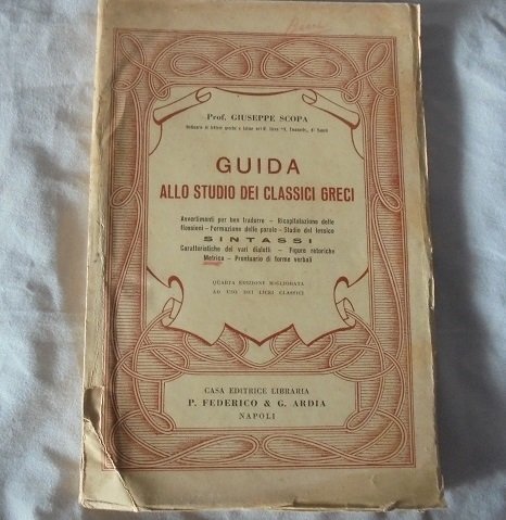 GUIDA ALLO STUDIO DEI CLASSICI GRECI Sintassi. | Immagine principale