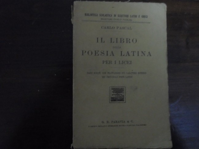 IL LIBRO DELLA POESIA LATINA Passi scelti, con trattazioni sui … | Immagine principale