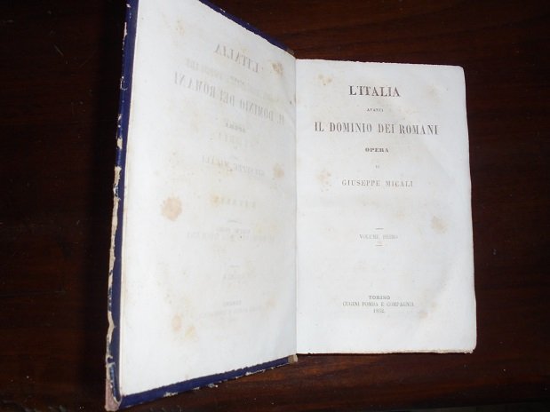 L`ITALIA AVANTI IL DOMINIO DEI ROMANI