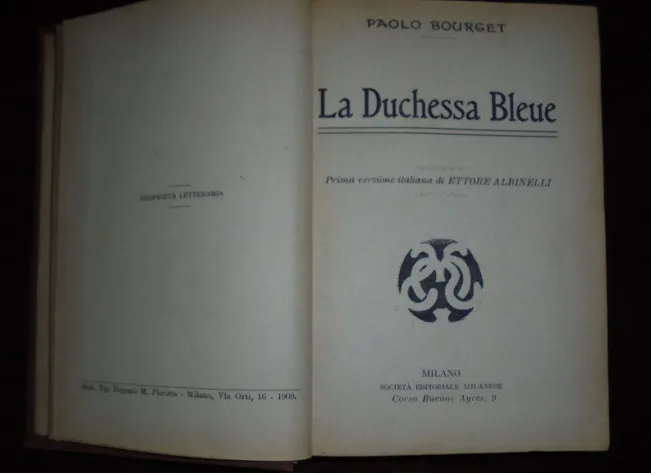 LA DUCHESSA BLEUE Romanzo. | Immagine principale