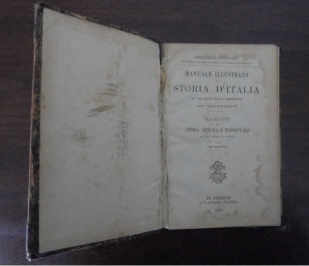 MANUALE ILLUSTRATO DI STORIA D`ITALIA AD USO DELLE SCUOLE ELEMENTARI …